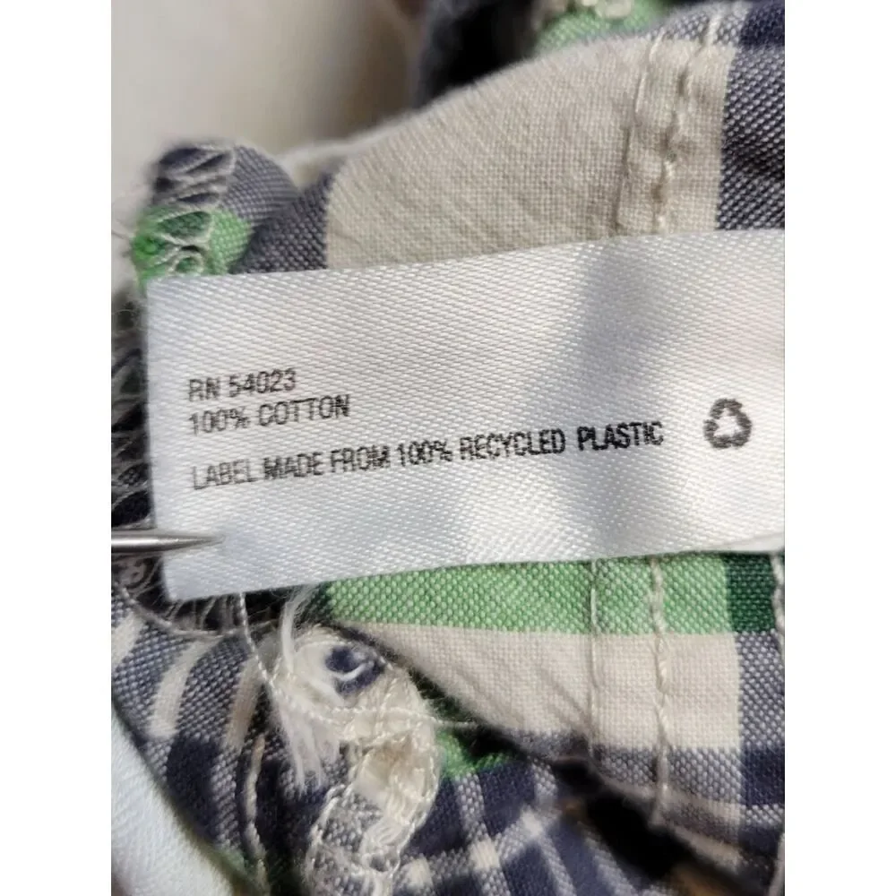 Gap Green and Navy Blue Plaid Kids Shorts